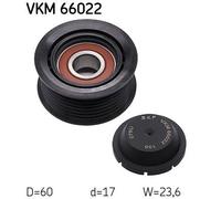 SKF VKM 66022 Deflection / Guide Pulley, v-ribbed belt