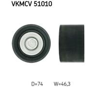 V-Ribbed Belt Deflection/Guide Pulley SKF VKMCV 51010 Fits MERCEDES-BENZ