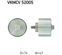 V-Ribbed Belt Deflection/Guide Pulley SKF VKMCV 52005 Fits IVECO Diameter 74mm