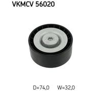 V-Ribbed Belt Deflection/Guide Pulley SKF VKMCV 56020 Fits SCANIA