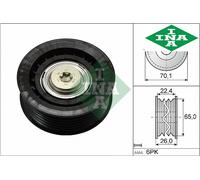 V-RIBBED BELT GUIDE PULLEY 532 0471 10 INA I