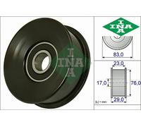 V-RIBBED BELT GUIDE PULLEY 532 0730 10 INA I