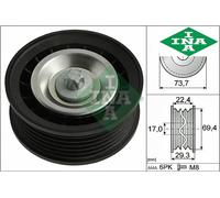 V-RIBBED BELT GUIDE PULLEY 532 0784 10 INA I