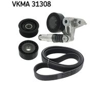 V-Ribbed Belt Set for AUDI A4 SKF VKMA 31308
