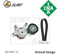 V-RIBBED BELT SET FOR CITRO N PEUGEOT C3 II BOX BODY HATCHBACK SC 8HR 8HX INA
