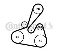V-RIBBED BELT SET FOR FORD B-MAX C-MAX CONTINENTAL CTAM 6PK1502 EXTRA K1
