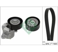 V-RIBBED BELT SET FOR OPEL ASTRA J INSIGNIA A INA 529 0348 10