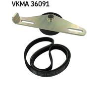 V-RIBBED BELT SET FOR RENAULT CLIO KANGOO LAGUNA LOGAN SKF VKMA 36091