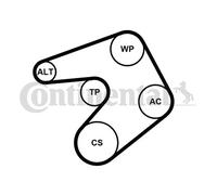 V-Ribbed Belt Set for VAUXHALL ADAM ASTRA MERIVA CONTINENTAL CTAM 6PK1205K1