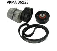 V-Ribbed Belt Set for VOLVO S40 SKF VKMA 36123