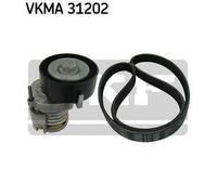 V-Ribbed Belt Set for VW CADDY DERBY FOX GOLF SKF VKMA 31202