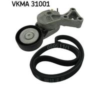 V-Ribbed Belt Set SKF VKMA 31001 Fits Audi Ford Seat Skoda VW A3 Alhambra Bora