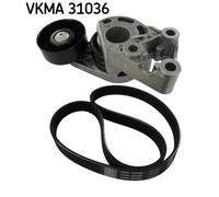 V-Ribbed Belt Set SKF VKMA 31036 Fits Audi Seat Skoda VW A2 Cordoba Fabia Fox