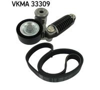 V-Ribbed Belt Set SKF VKMA 33309 Fits Citroen C2 C3 6 Ribs