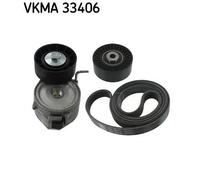 SKF V-Ribbed Belt Set VKMA 33406 – Fits Citroen C-Crosser & Peugeot 4007