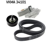 V-Ribbed Belt Set SKF VKMA 34101 Fits Ford Focus Tourneo Connect Transit Connect