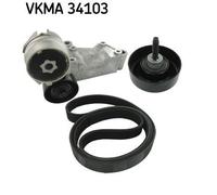SKF VKMA 34103 V-Ribbed Belt Set