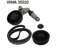 V-Ribbed Belt Set SKF VKMA 35010 Fits Opel Vauxhall Zafira 6 Ribs