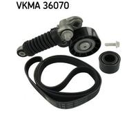 V-Ribbed Belt Set SKF VKMA 36070 Fits Renault Clio 6 Ribs