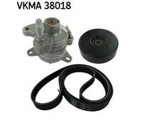 V-Ribbed Belt Set SKF VKMA 38018 Fits Mercedes-Benz 124 C-Class CLK E-Class