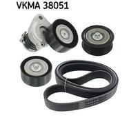 V-Ribbed Belt Set SKF VKMA 38051 Fits Mercedes-Benz C-Class E-Class SLK