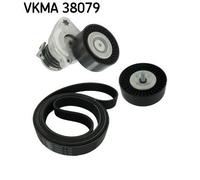 V-Ribbed Belt Set SKF VKMA 38079 Fits Mercedes-Benz C-Class CLC-Class CLK