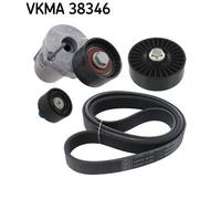 V-Ribbed Belt Set SKF VKMA 38346 Fits BMW 1 Series 6 Ribs