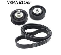 V-Ribbed Belt Set SKF VKMA 61145 Fits Toyota Yaris/Vitz 6 Ribs
