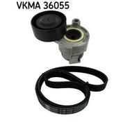 Multi-ribbed V-belt kit VKMA 36055 SKF for RENAULT NISSAN DACIA