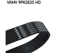 V-Ribbed Belt SKF VKMV 9PK2835 HD Fits MERCEDES-BENZ 9 Ribs