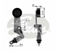 V-RIBBED BELT TENSIONER PULLEY GATES OE QUALITY REPLACEMENT T38286