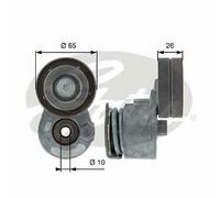 V-RIBBED BELT TENSIONER PULLEY GATES OE QUALITY REPLACEMENT T38468