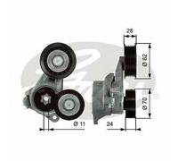 V-RIBBED BELT TENSIONER PULLEY GATES OE QUALITY REPLACEMENT T39024