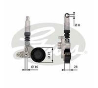 V-RIBBED BELT TENSIONER PULLEY GATES OE QUALITY REPLACEMENT T39099