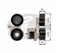 V-RIBBED BELT TENSIONER PULLEY GATES OE QUALITY REPLACEMENT T39114
