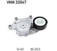 V-Ribbed Belt Tensioner SKF VKM 33047 Fits Citroen Berlingo C4 Grand Ø 65mm