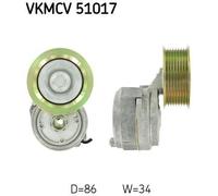 V-Ribbed Belt Tensioner SKF VKMCV 51017 Fits MERCEDES-BENZ Diameter 86mm