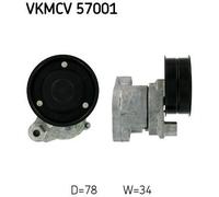 V-Ribbed Belt Tensioner SKF VKMCV 57001 Fits DAF