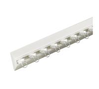 V S Aluminum ain Pole No Drill Drapery Rod Ultra Thin Quiet ain Rail for Bedroom Living Room & Kitchen White 420cm (13.8ft)