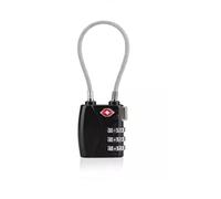 V.S.P. Luggage Locks Curved TSA Approved, Cable Travel Lock, 3 Digit Combination Zipper Locks for Travel, Suitcase, Baggage, Backpack, Briefcase, Small Locker Lock for Gym, School (Single)