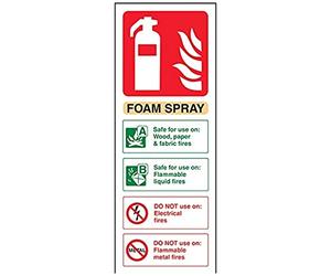 V Safety 11003AC-S Foam Spray Id Not Electrical Safe Sign - Portrait - 75mm x 200mm - Self Adhesive Vinyl, Beige/Black/Green/Red