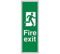 V Safety 14045AP-R'Final Fire Exit Arrow Man Right' Sign, 150 mm x 450 mm (Pack of 3)