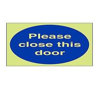 V Safety 18009AT-G'Please Close This Door' Sign, Square, 200 mm x 200 mm (Pack of 3)