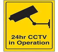 V Safety 24Hr CCTV Camera In Operation Sign - 150mm x 200mm - Self Adhesive Vinyl