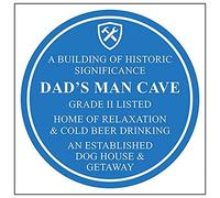 V Safety A Building of Historic Significance/Dad's Man Cave Sign - 300mm x 300mm - Rigid Plastic