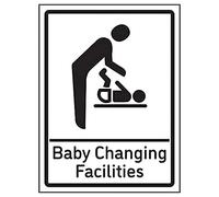 V Safety Baby Changing Facilities - 200mm x 300mm - 3mm Aluminium Composite