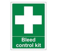 V Safety Bleed Control Kit - Portrait 450 x 600 mm - 3mm Aluminium Composite
