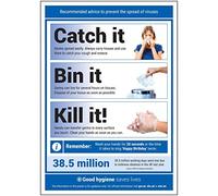 V Safety Catch It/Bin It/Kill It! Poster - A3-297mm x 420mm - Standard Poster