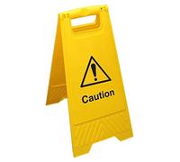V Safety Caution - Yellow Floor Sign