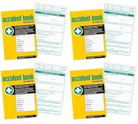 V Safety Compliant Business / Workplace HSE Accident Book - A4 (Pack of 4)